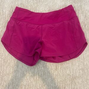 Lululemon Speed Up 4 inch Shorts Ripened Rasberry